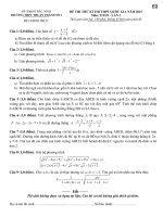Đề thi mẫu THPT quốc gia môn toán năm 2015 Trường THPT Thuận Thành số 2