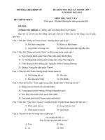 Đề thi học kỳ I lớp 7 THCS Bình Mỹ tỉnh An Giang - Năm 2012 - 2013_Ngữ văn