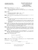 Đề thi thử Quốc gia lần 2 năm 2015 môn Toán trường THPT Hậu Lộc 2, Thanh Hóa