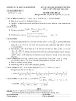 Đề thi học sinh giỏi lớp 12 THPT tỉnh Bình Phước năm 2012 - 2013 môn Toán