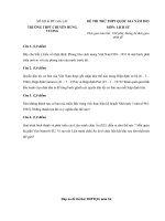 Đề thi thử THPT Quốc gia năm 2015 môn Lịch Sử trường THPT Chuyên Hùng Vương, Gia Lai