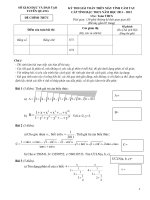 Đề thi MTBT toán THCS tỉnh Tuyên quang 2011-2012