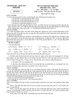 Đề chọn học sinh giỏi môn hóa học 12 số 4