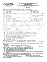 Đề thi thử Đại học cao đẳng năm 2013 môn Sinh học số 6