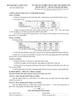 Đề thi tốt nghiệp THPT năm 2011 hệ phổ thông - môn Địa lí