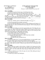 Sưu tầm đề học sinh giỏi sinh học lớp 8 tham khảo bồi dưỡng các năm (8)