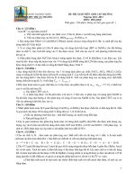 Đề thi Giáo viên dạy giỏi cấp THPT Thuận Thành số 1 tỉnh Bắc Ninh năm 2013 môn hóa