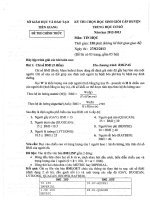 Đề thi học sinh giỏi lớp 9 THCS tỉnh Tiền Giang năm 2012 - 2013 môn Tin học