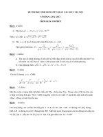 Đề thi học sinh giỏi lớp 9 quận Cầu Giấy