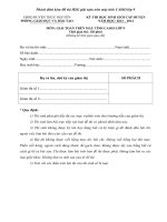 Đề thi học sinh giỏi Giải toán trên máy tính Casio lớp 9 cấp huyện Thủy Nguyên năm 2014