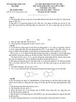 Đề thi chọn học sinh giỏi thi Quốc gia lớp 12 tỉnh Hà Tĩnh năm 2012 - 2013 (Vòng 2) môn hóa