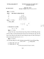 Đề thi học kỳ I lớp 7 THCS Bình Mỹ tỉnh An Giang - Năm 2012 - 2013_Toán