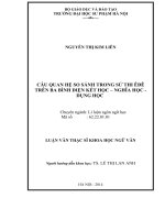 CÂU QUAN HỆ SO SÁNH TRONG SỬ THI ÊĐÊ TRÊN BA BÌNH DIỆN KẾT HỌC – NGHĨA HỌC  DỤNG HỌC
