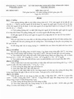 Tổng hợp đề thi HSG cấp tỉnh năm học 2010 - 2011 môn lý