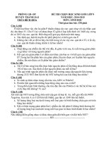 Đề thi và đáp án tham khảo môn sinh học lớp 9 bồi dưỡng 2015 (18)