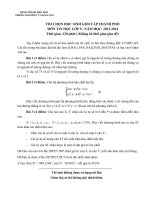 Đề thi học sinh giỏi cấp thành phố môn Tin học lớp 9 năm 2013 - 2014