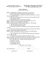 Đề thi sưu tập thi học sinh giỏi môn sinh lớp 9 tham khảo luyện thi (47)