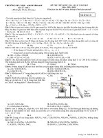 Đề thi thử Quốc gia môn Hóa lần 2 năm 2015 trường THPT Chuyên Hà Nội - Amsterdam