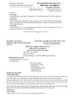 Đề thi học kỳ I lớp 11 THPT tỉnh An Giang năm 2012 - 2013 môn Ngữ văn - Có đáp án