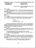 Tổng hợp đề thi HSG cấp tỉnh năm học 2006 - 2007 môn lý