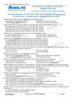 bài 1 Cấu trúc và chức năng của NST