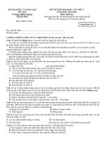 Đề thi thử Đại học cao đẳng năm 2013 môn Sinh học số 16