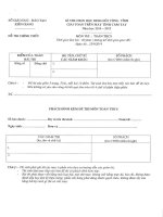 Tổng hợp đề thi HSG cấp tỉnh năm học 2014 - 2015 casio