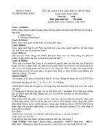 Đề sưu tầm môn sinh học lớp 9 tham khảo bồi dưỡng học sinh (2)