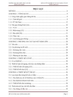 ĐỒ ÁN ĐƯỜNG HẦM