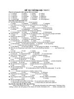 ĐỀ THI THỬ ĐẠI HỌC test 5