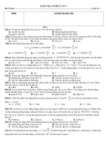 đề kiểm tra 45 phút lớp 12 môn hóa lần 1