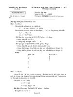 Tập đề  tham dự đề thi học sinh giỏi lớp 12 môn Tin học Cà mau