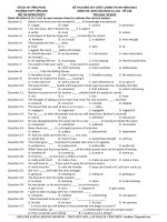 Đề khảo sát chất lượng môn Tiếng Anh lớp 12 ôn thi THPT Quốc gia số 228