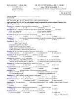 đề luyện thi đại học tiếng anh, đề thi số 29
