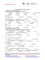 ĐỀ THI THỬ ĐH CĐ MÔN ANH Test 4