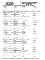 Đề khảo sát chất lượng môn Tiếng Anh ôn thi đại học số 18