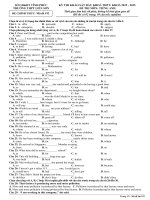 Đề khảo sát tiếng anh lớp 10 số 4