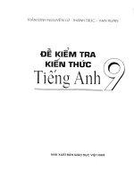 Đề kiểm tra kiến thức tiếng anh 9