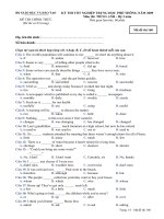 Đề thi thử đại học môn Tiếng Anh (50)
