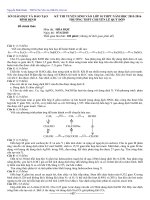 Đề thi môn hoá học lớp 9 vào 10 chuyên hoá tham khảo (15)
