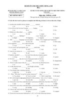 Đề thi học sinh giỏi, kiểm tra tiếng anh lớp 9 sưu tầm tham khảo ôn thi (47)