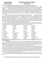 Đề khảo sát chất lượng môn Tiếng Anh lớp 12 ôn thi THPT Quốc gia số 224