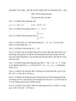 Đề thi tuyển sinh lớp 10 môn toán