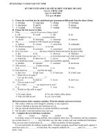 Đề thi học sinh giỏi, kiểm tra tiếng anh lớp 9 sưu tầm tham khảo ôn thi (52)