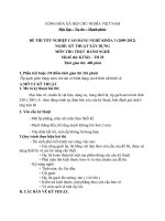 ngân hàng đề thi thực hành cao đẳng nghề ngành kỹ thuật xây dựng đề số  (27)