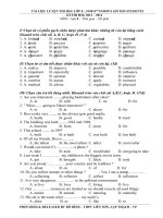 Đề luyện thi học sinh giỏi Tiếng Anh lớp 8 số 85