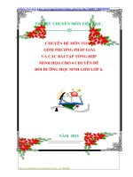 CHUYÊN ĐỀ MÔN TOÁN  GỒM PHƯƠNG PHÁP GIẢI  VÀ CÁC BÀI TẬP TỔNG HỢP MINH HỌA CHO 6 CHUYÊN ĐỀ  BỒI DƯỠNG HỌC SINH GIỎI LỚP 6.