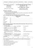 Đề thi học sinh giỏi, kiểm tra tiếng anh lớp 9 sưu tầm tham khảo ôn thi (48)