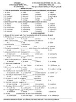 Đề thi học sinh giỏi, kiểm tra tiếng anh lớp 9 sưu tầm tham khảo ôn thi (4)