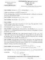 Đề thi toán quốc gia lần 1